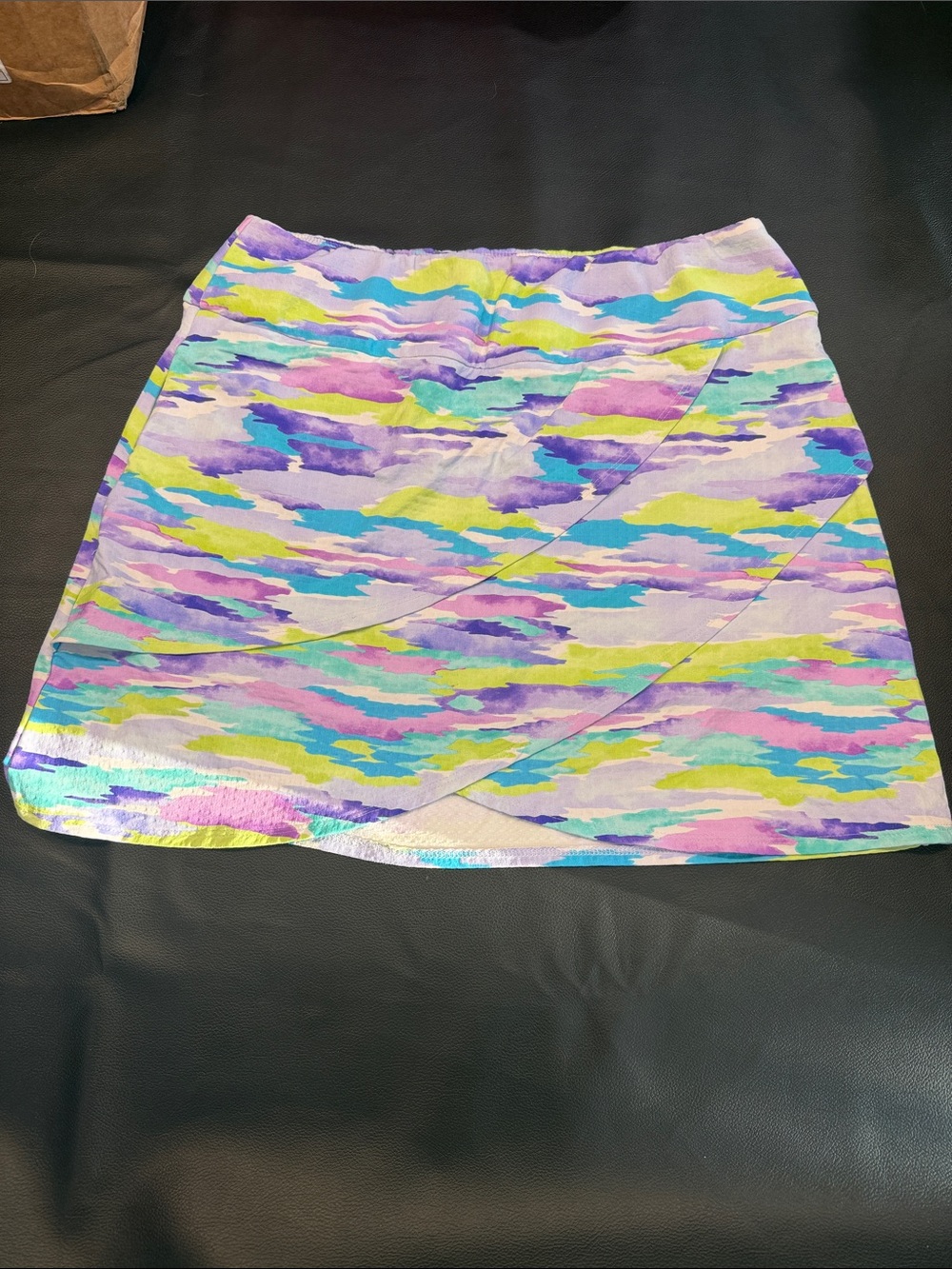IBKUL Pastel Camouflage Mini Skirt — Purple, Pink, Blue, Yellow, Mint